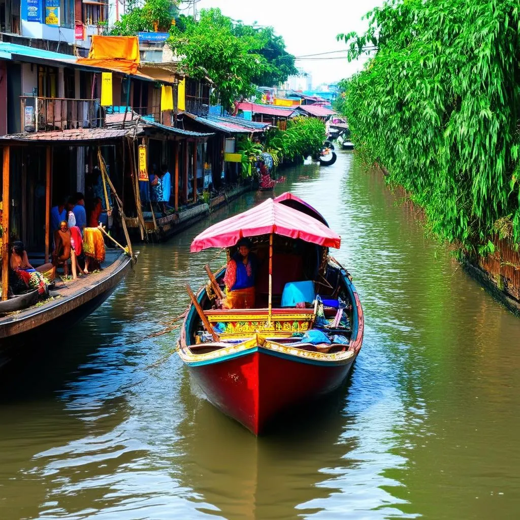 Longtail boat in Bangkok