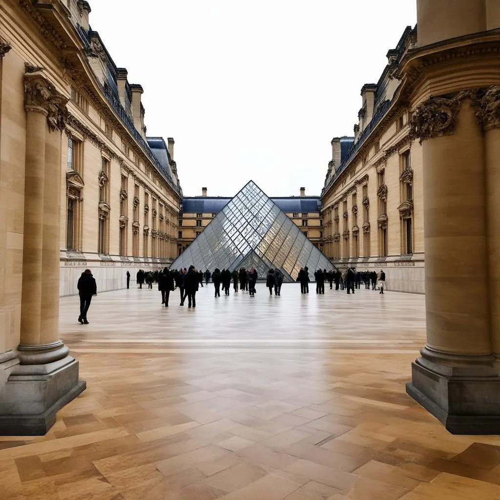 Louvre Museum on a Tuesday Morning