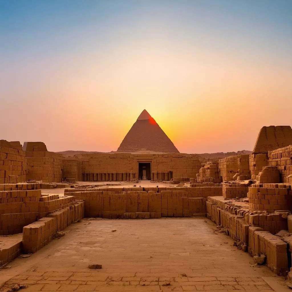 Luxor Temple at Sunset