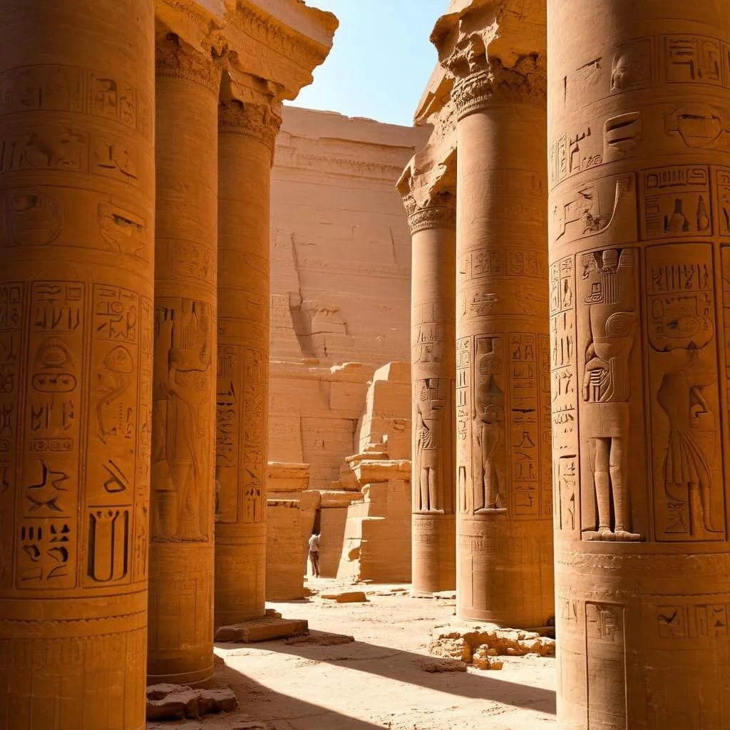 Luxor Temple Columns