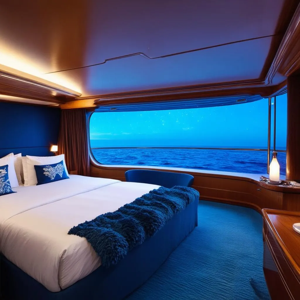 Luxury Sleep Ship Cabin Interior