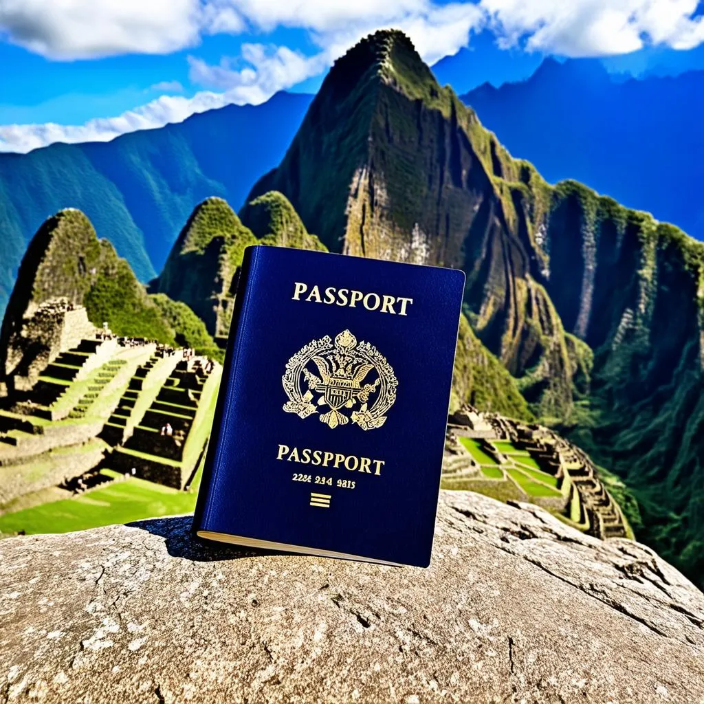 Passport and Machu Picchu