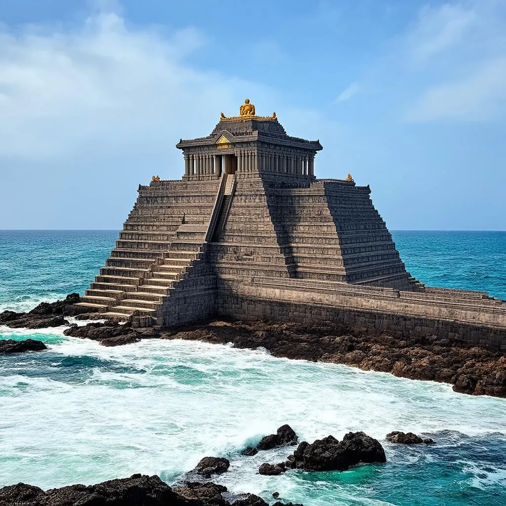 ancient temple by the sea