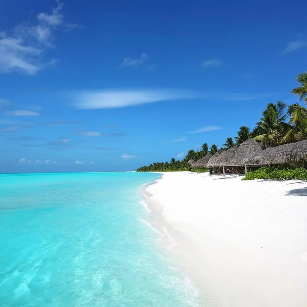 Tropical beach in Maldives