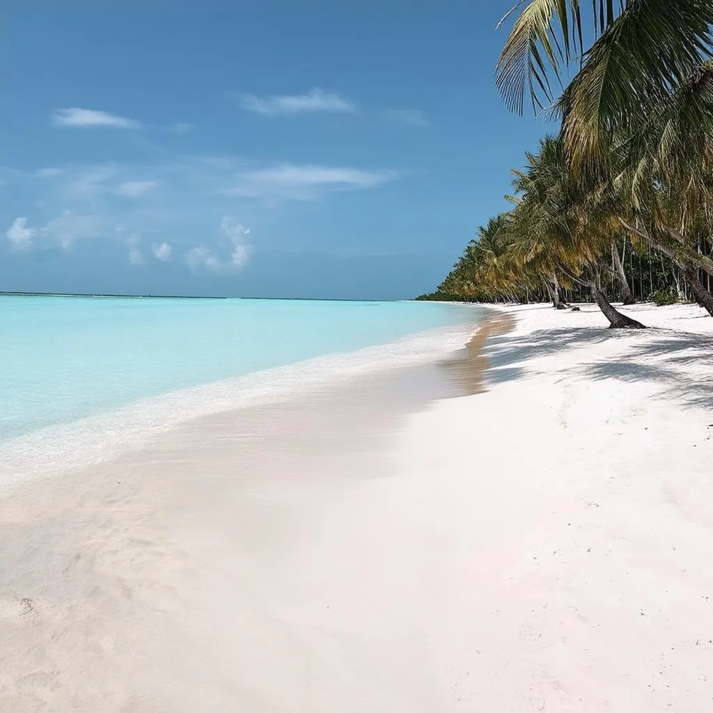 Sunset on a Maldivian Beach