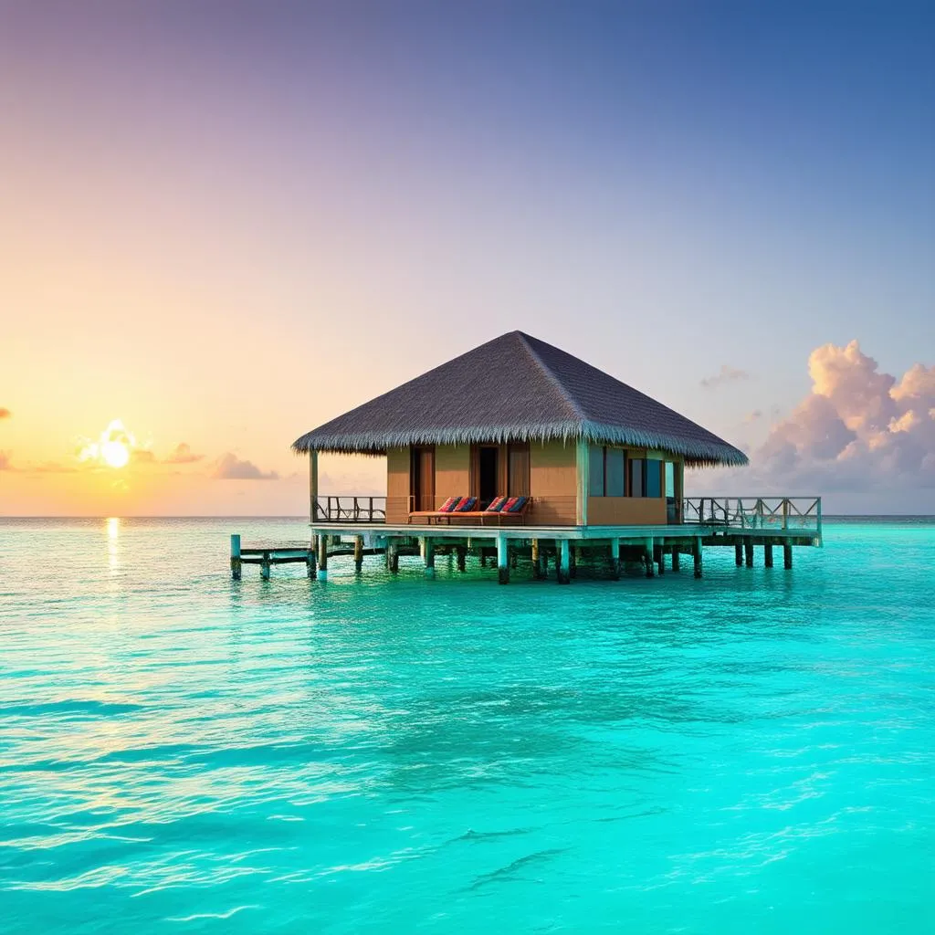 Luxurious Overwater Bungalow in the Maldives