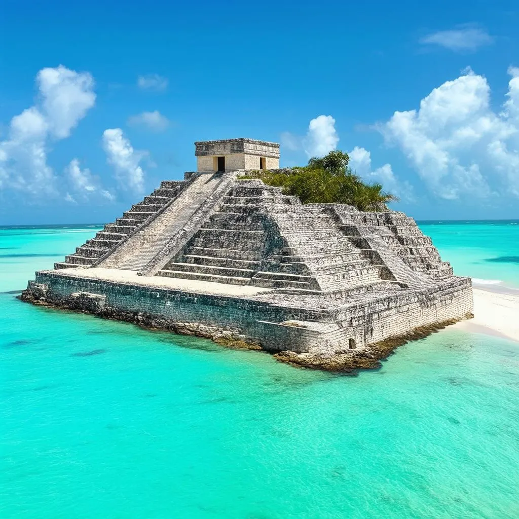 Ancient Mayan Ruins in Tulum, Mexico