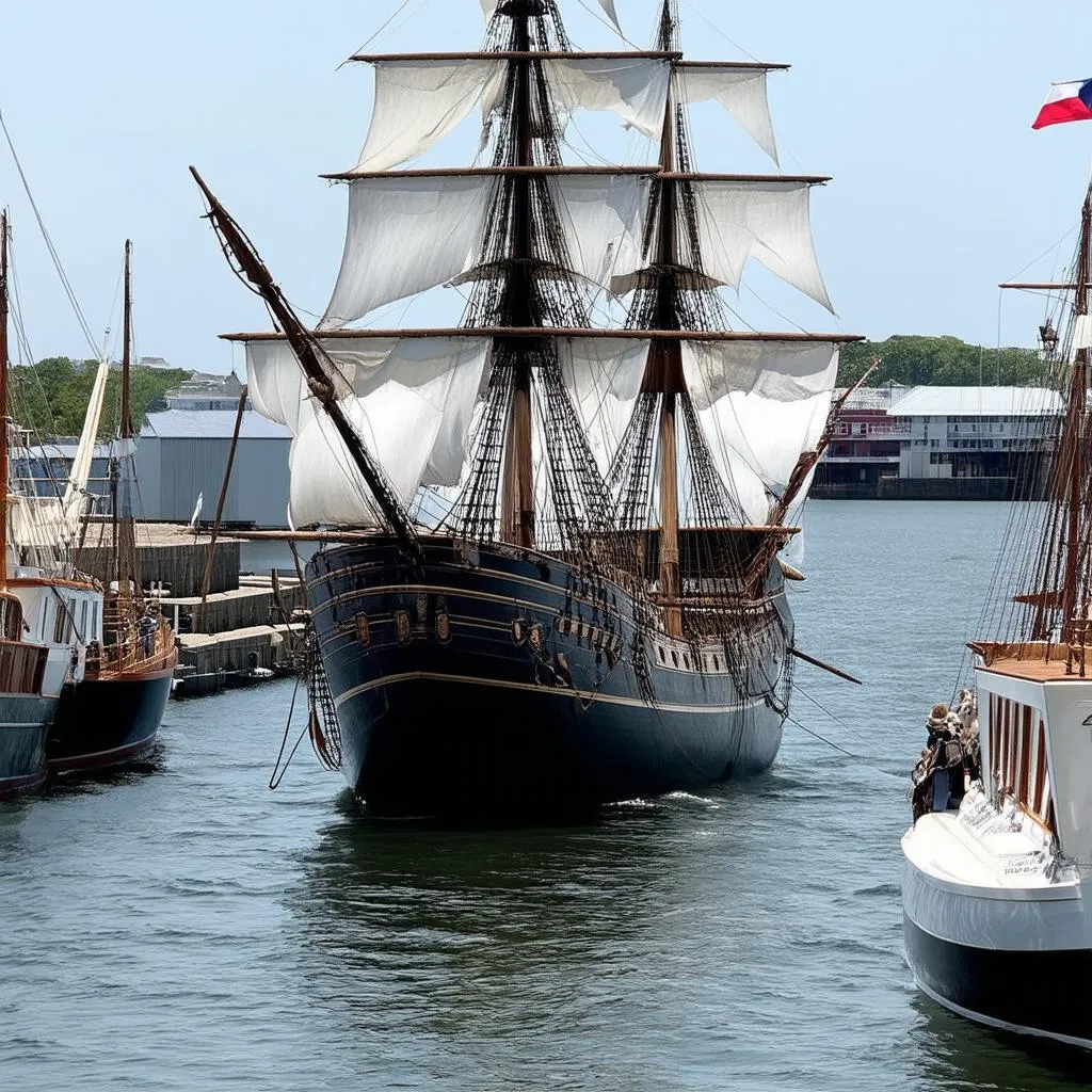 Mayflower replica in Plymouth