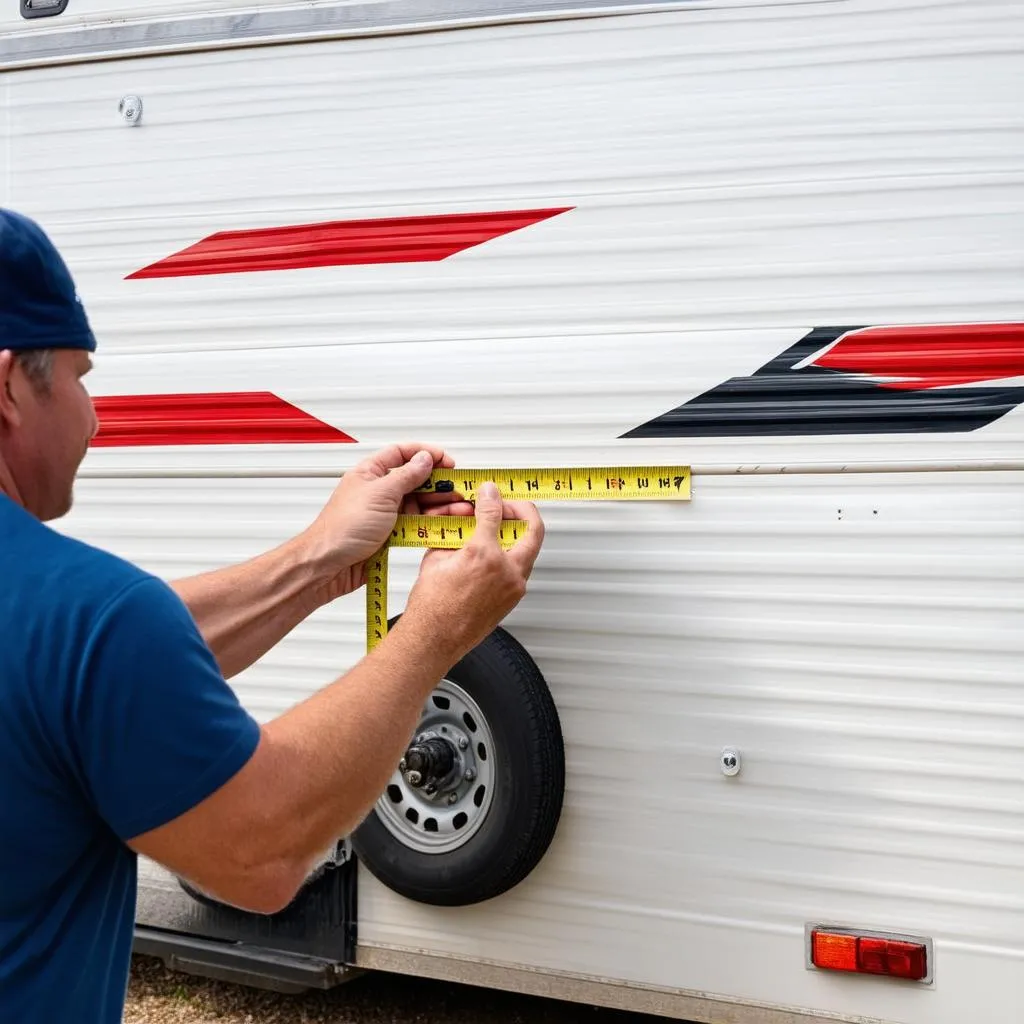 Measuring Travel Trailer