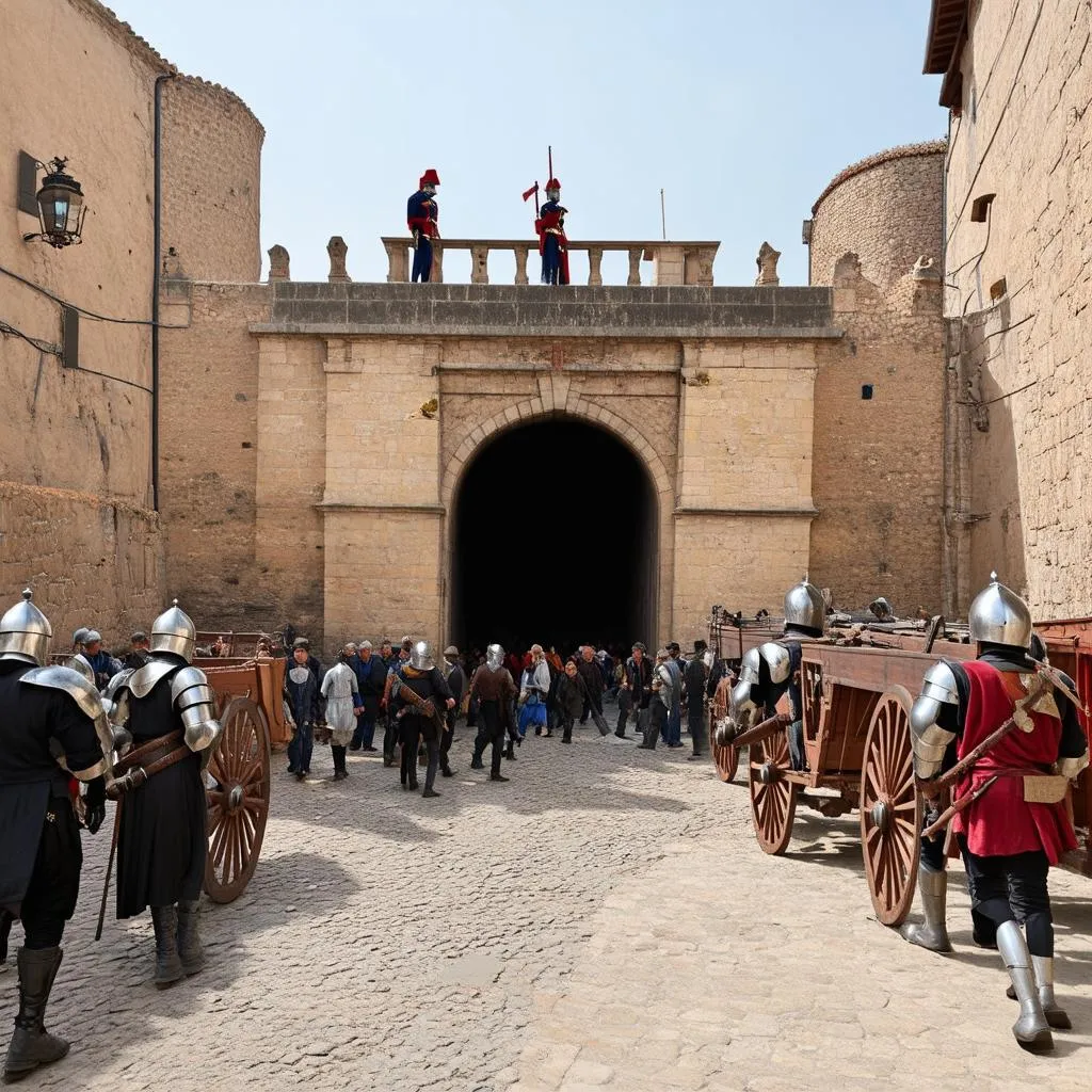 medieval city gate