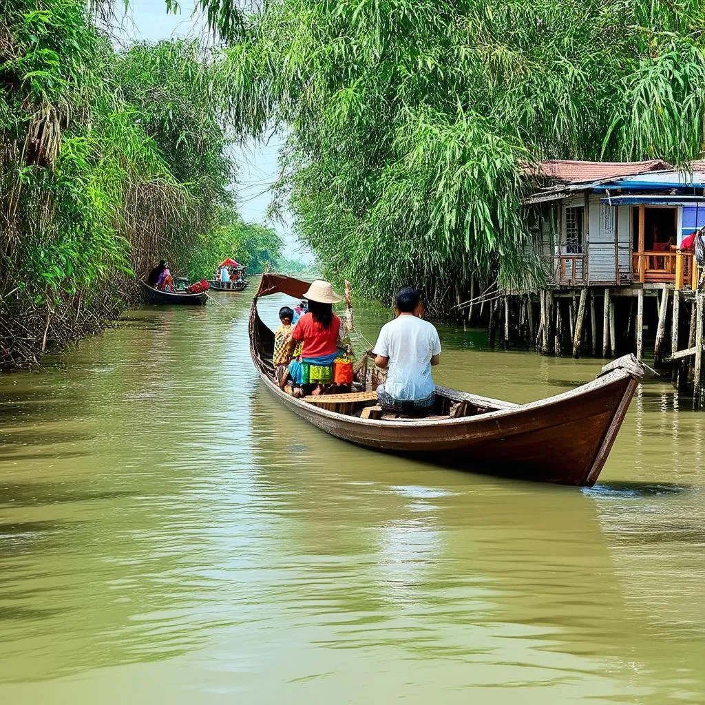 boat trip in mekong delta