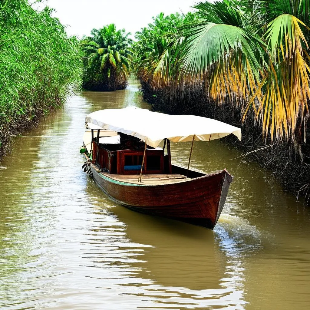 Boat tour on the Mekong Delta