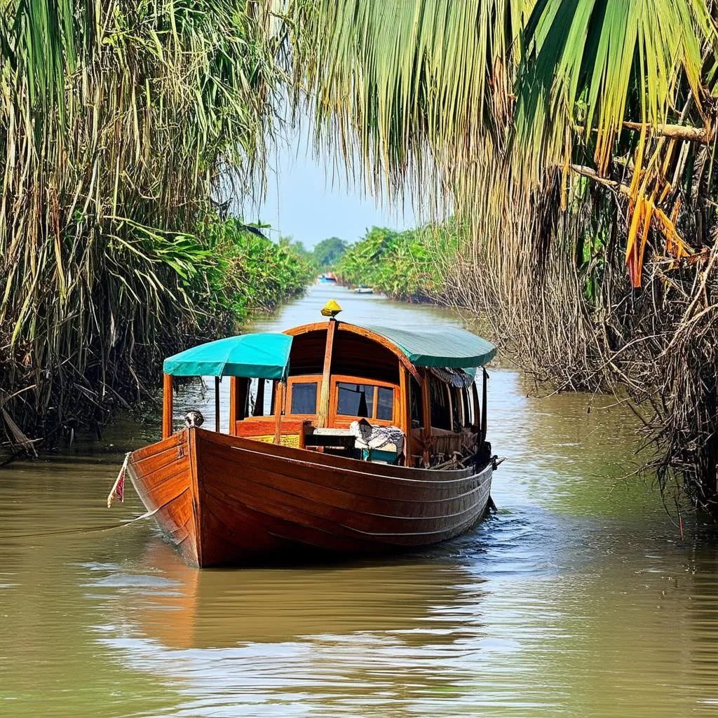 Boat trip on the Mekong Delta