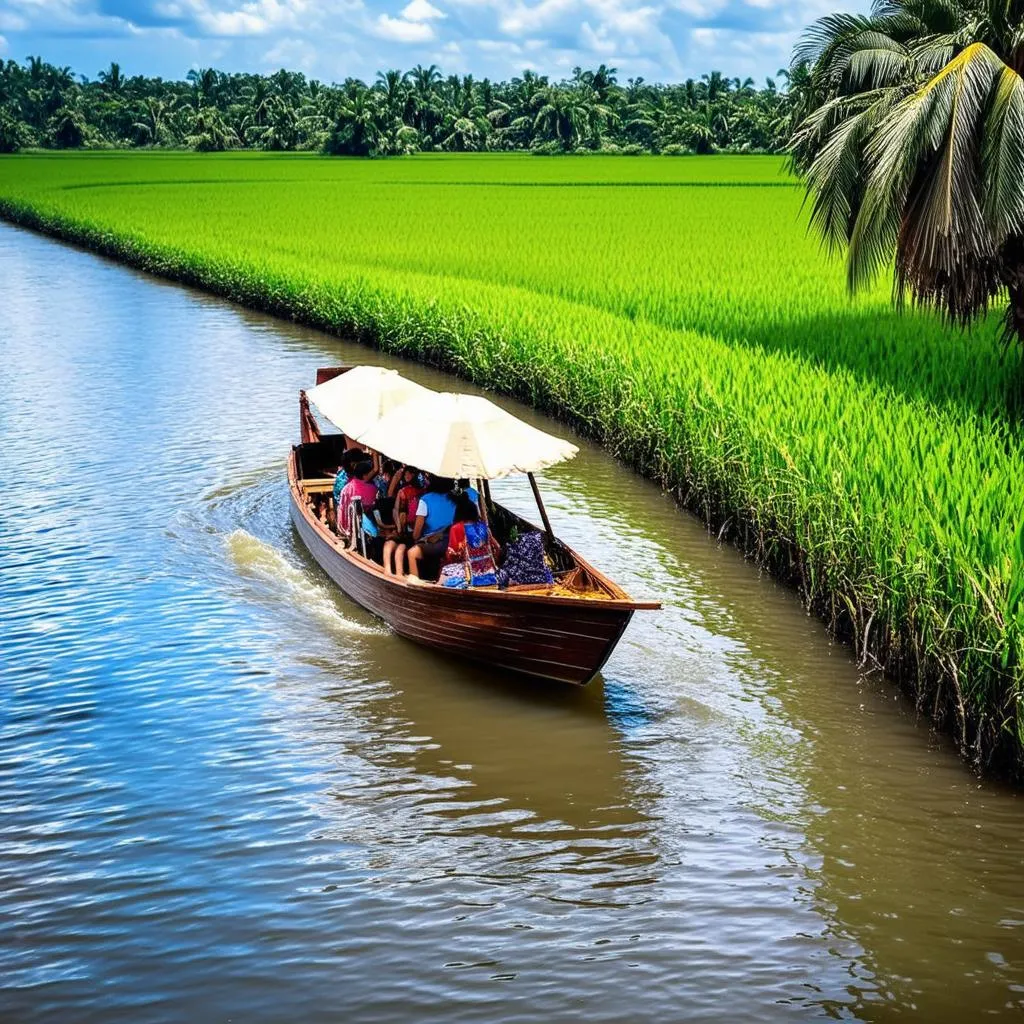 Boat trip in Mekong Delta