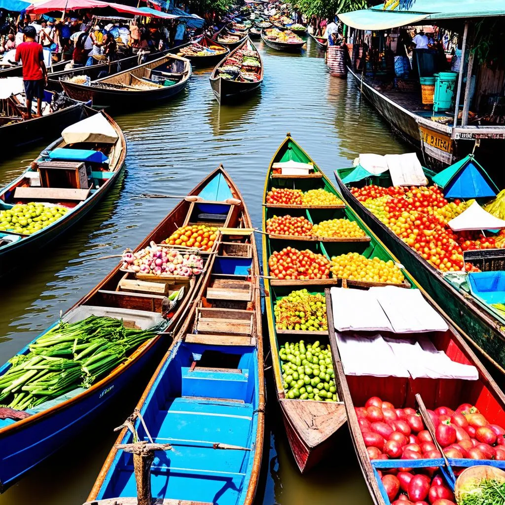 Cai Rang floating market