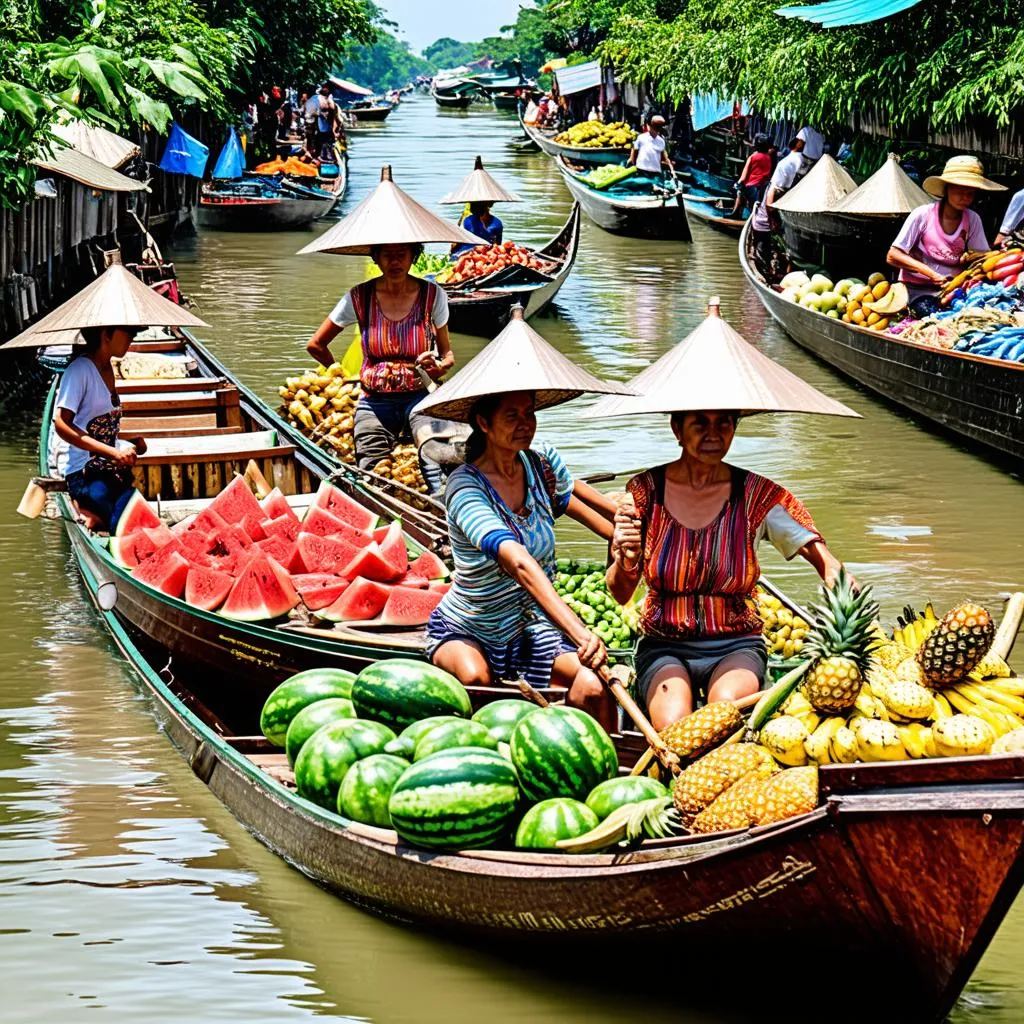 Mekong Delta Floating Market