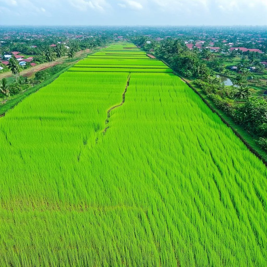 Rice Paddies in the Mekong Delta