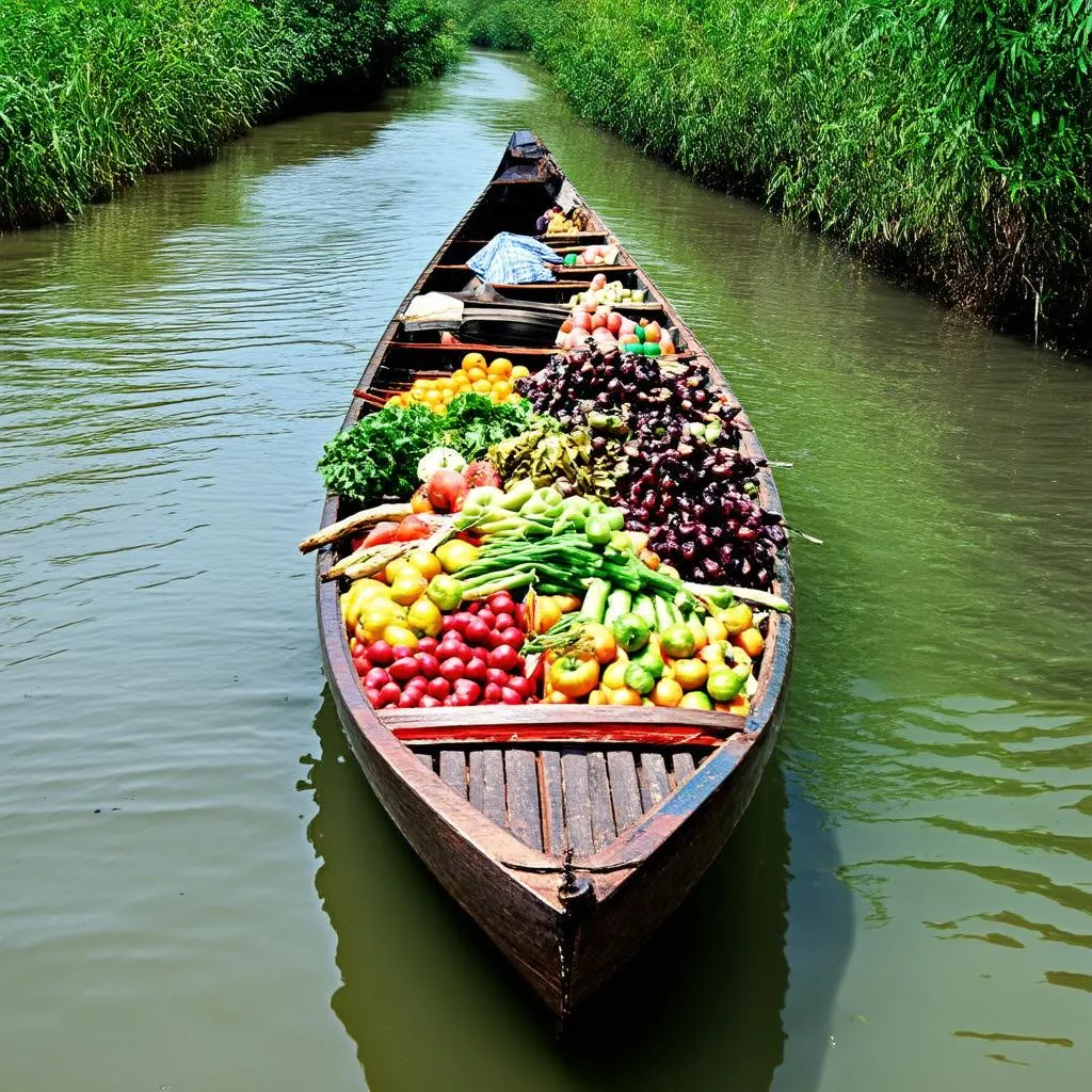 Boat trip on Mekong River