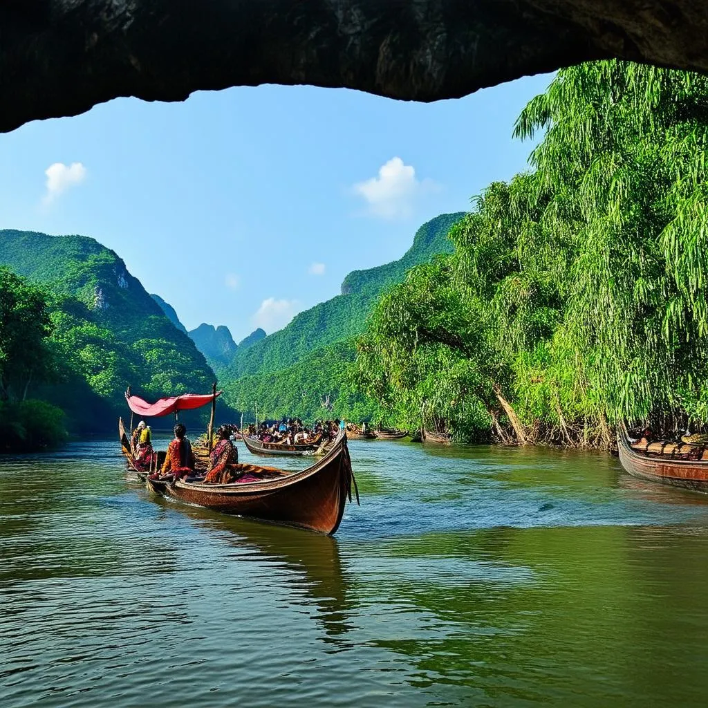 Scenic view of the Mekong River