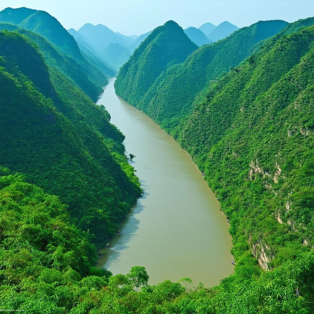 Scenic Mekong River