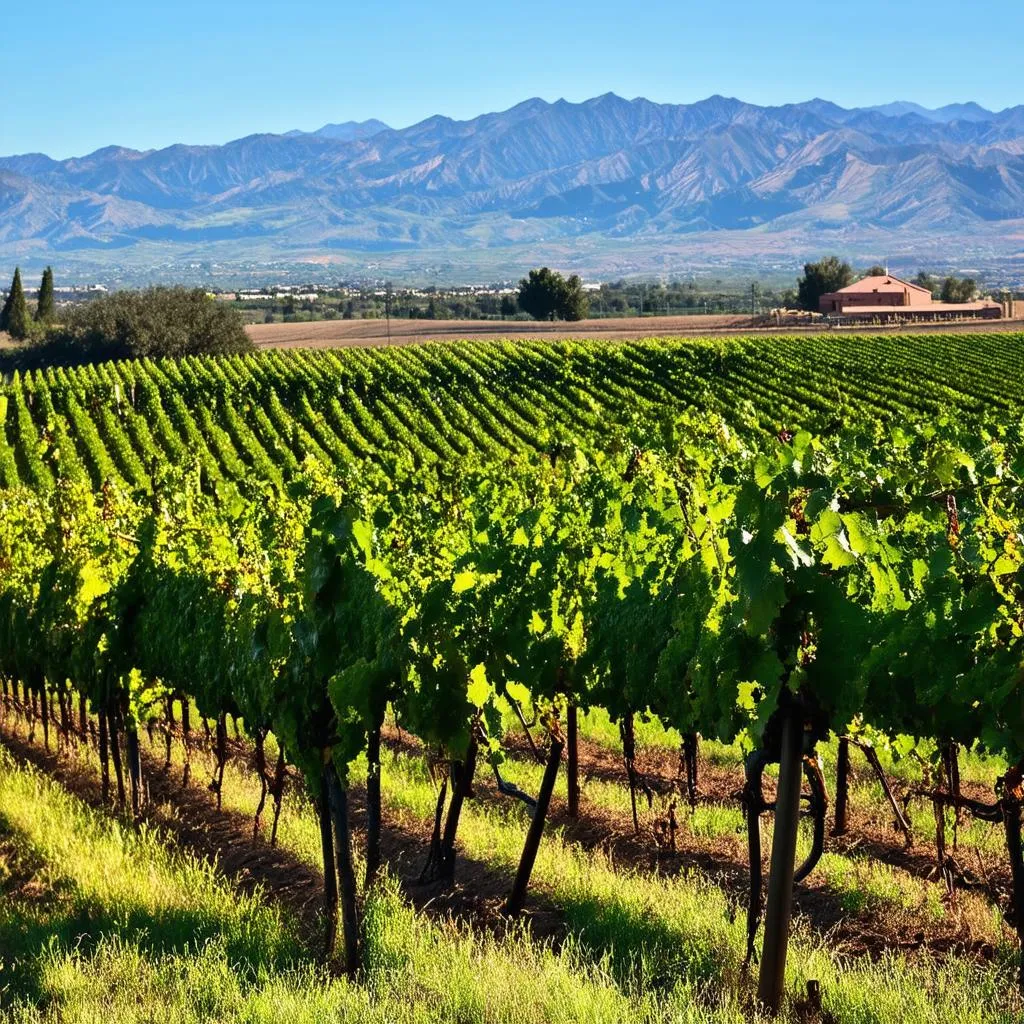 Vineyards in Mendoza, Argentina