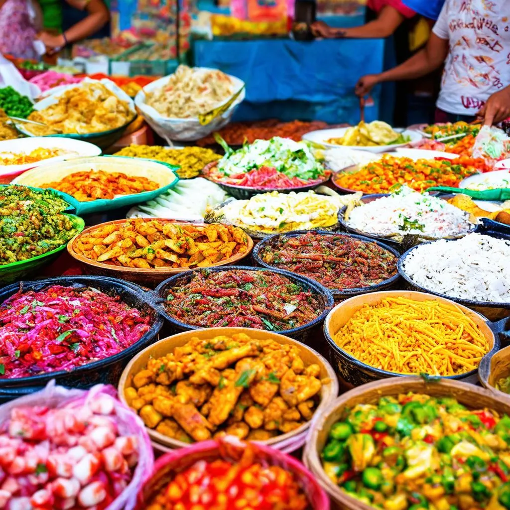 Mexican food market