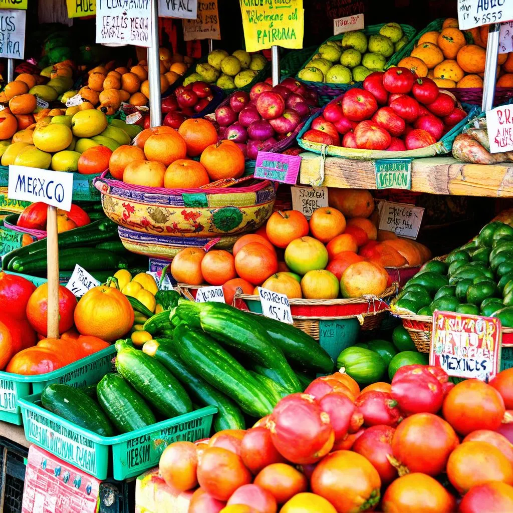 Vibrant Mexican Market