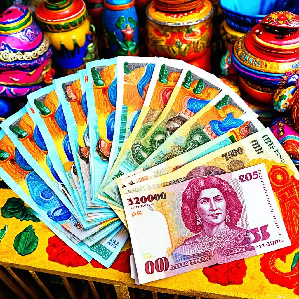 Mexican Pesos and Souvenirs