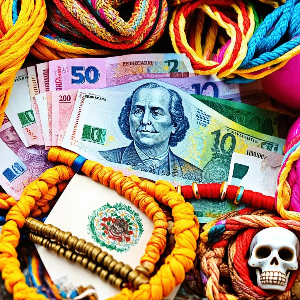 Mexican Pesos and Souvenirs