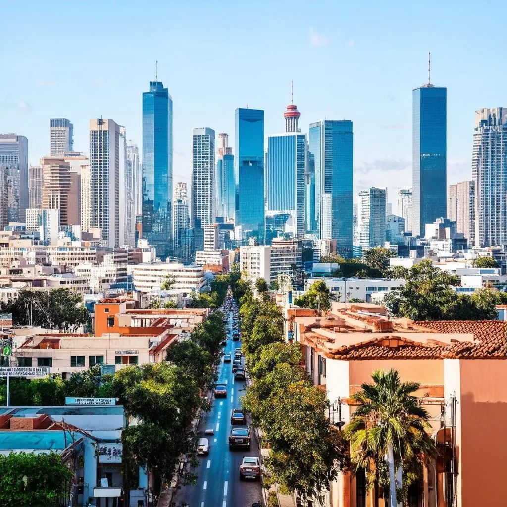 Mexico City skyline