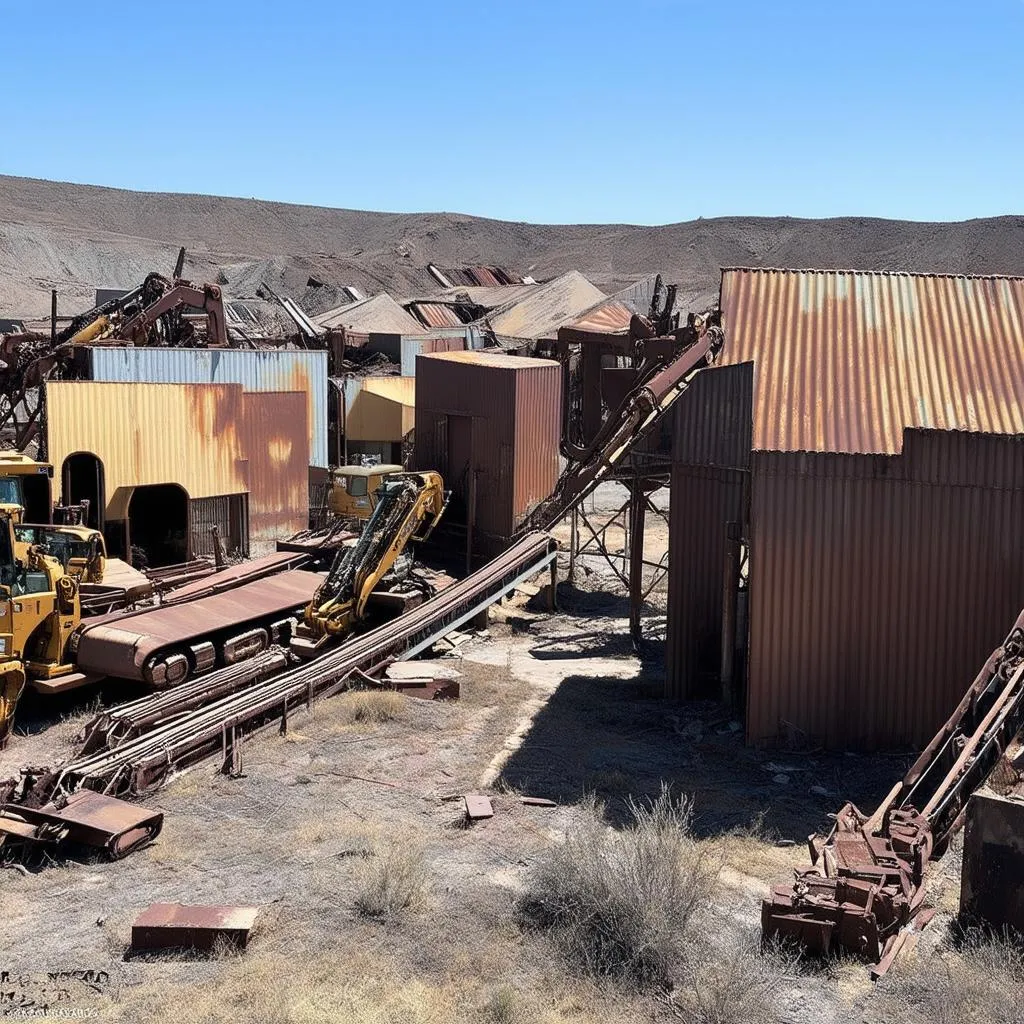 An old, abandoned mining outpost on Kreet