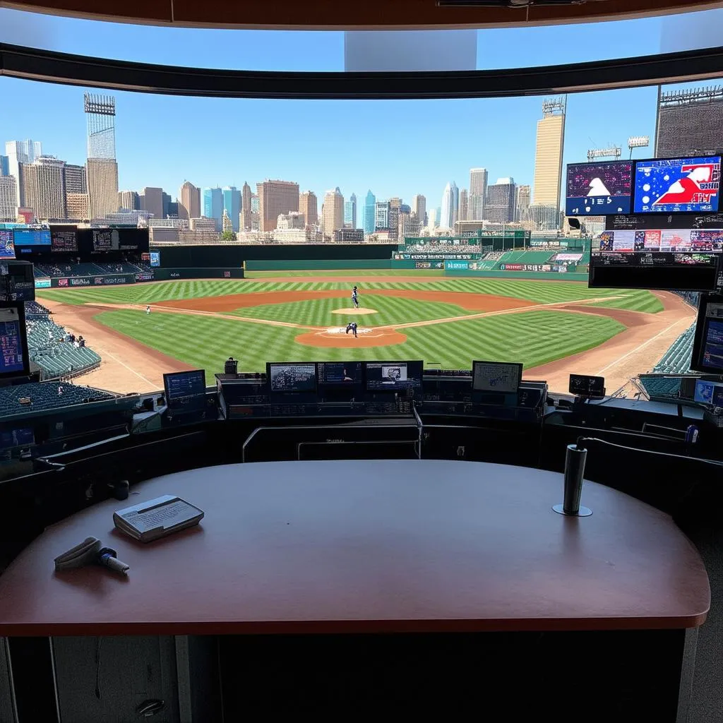 MLB Announcer Booth