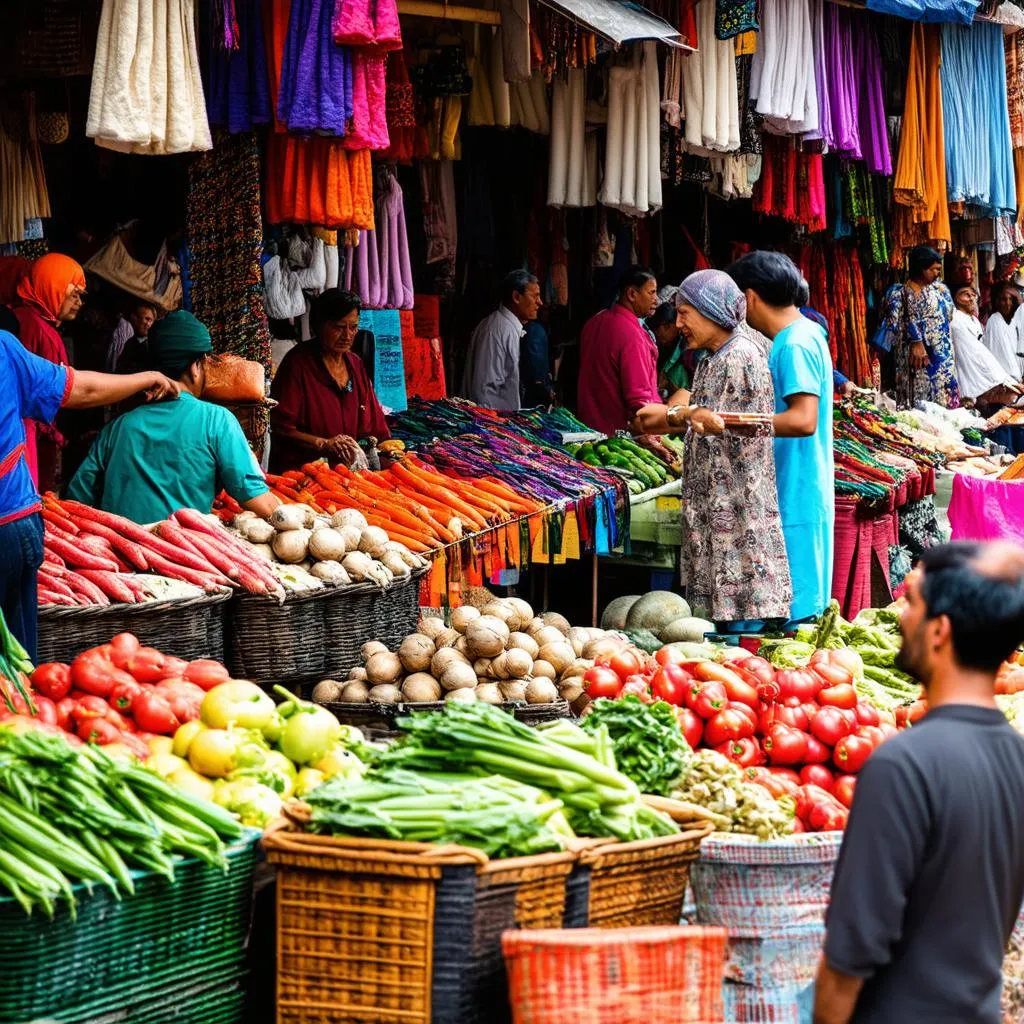 Moc Chau Local Market