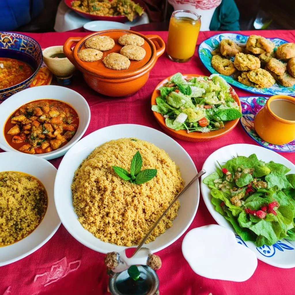 Moroccan Food Spread