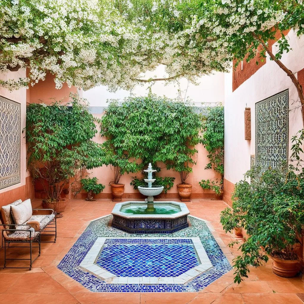 riad courtyard