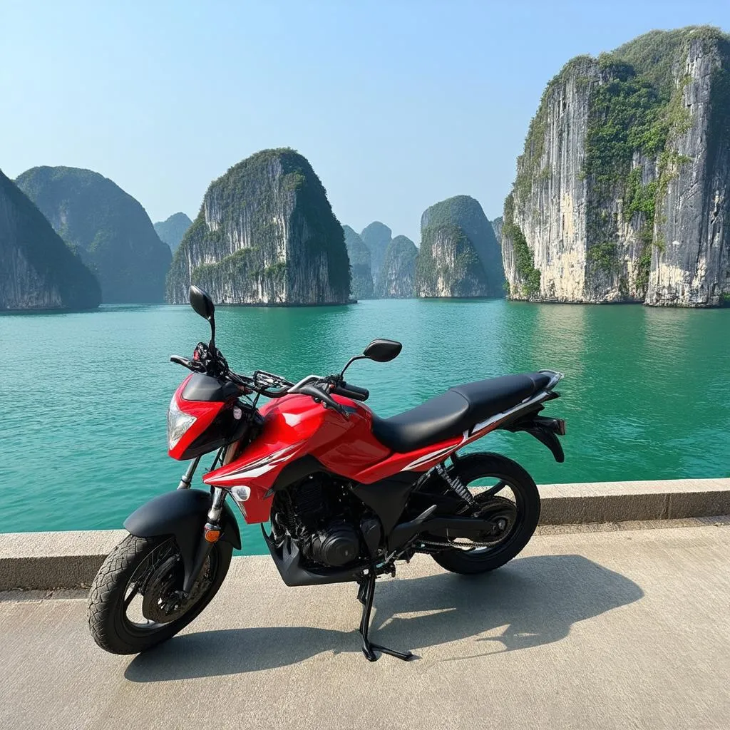 motorbike ride Ha Long Bay