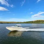 Motorboat on Calm Water