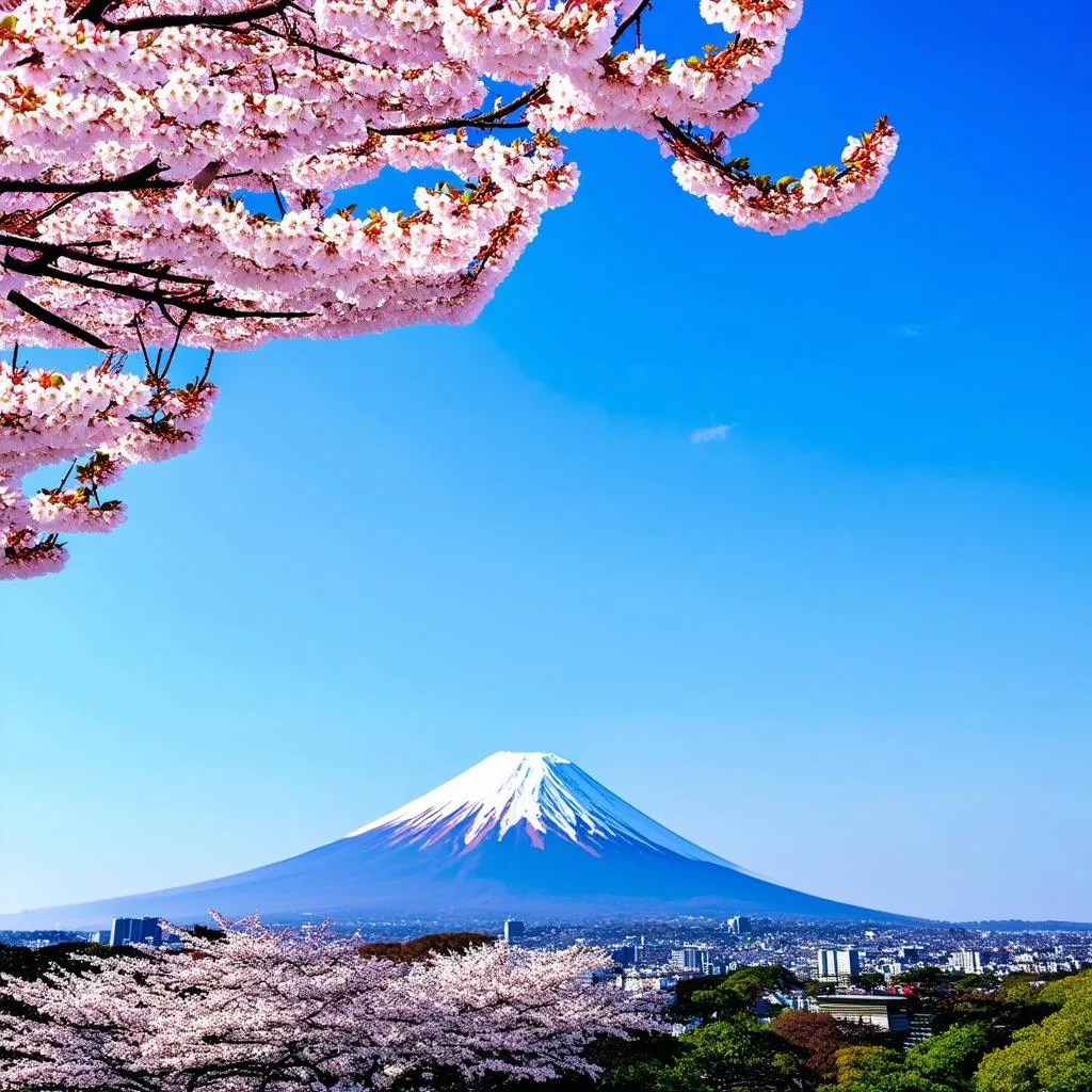 Mount Fuji in Bloom