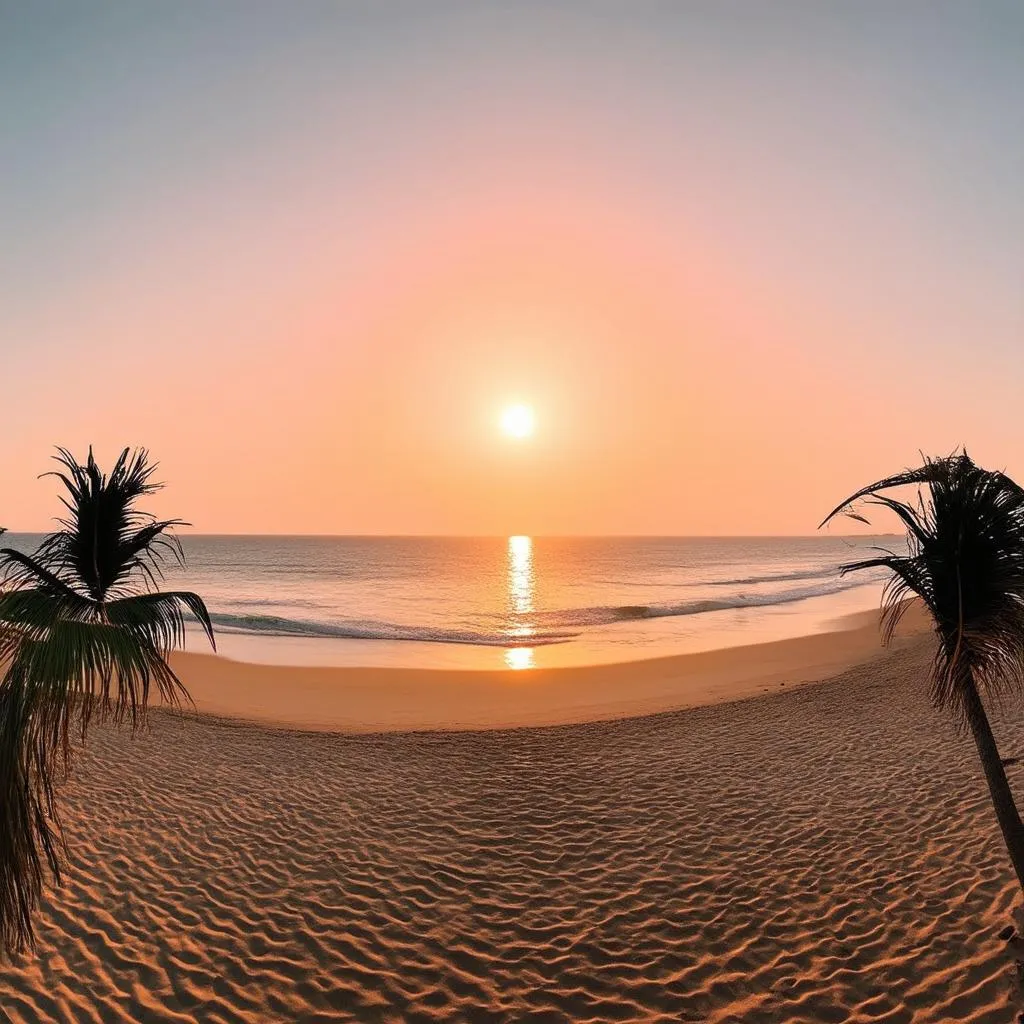 Sunset over Mui Ne Beach