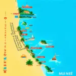 Tourist map of Mui Ne