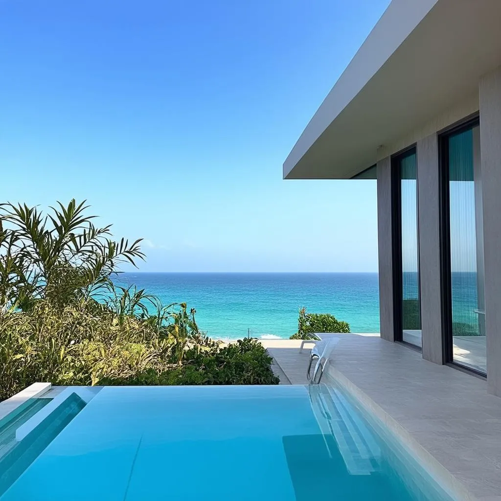 Luxury villa with private pool overlooking the ocean in Mui Ne