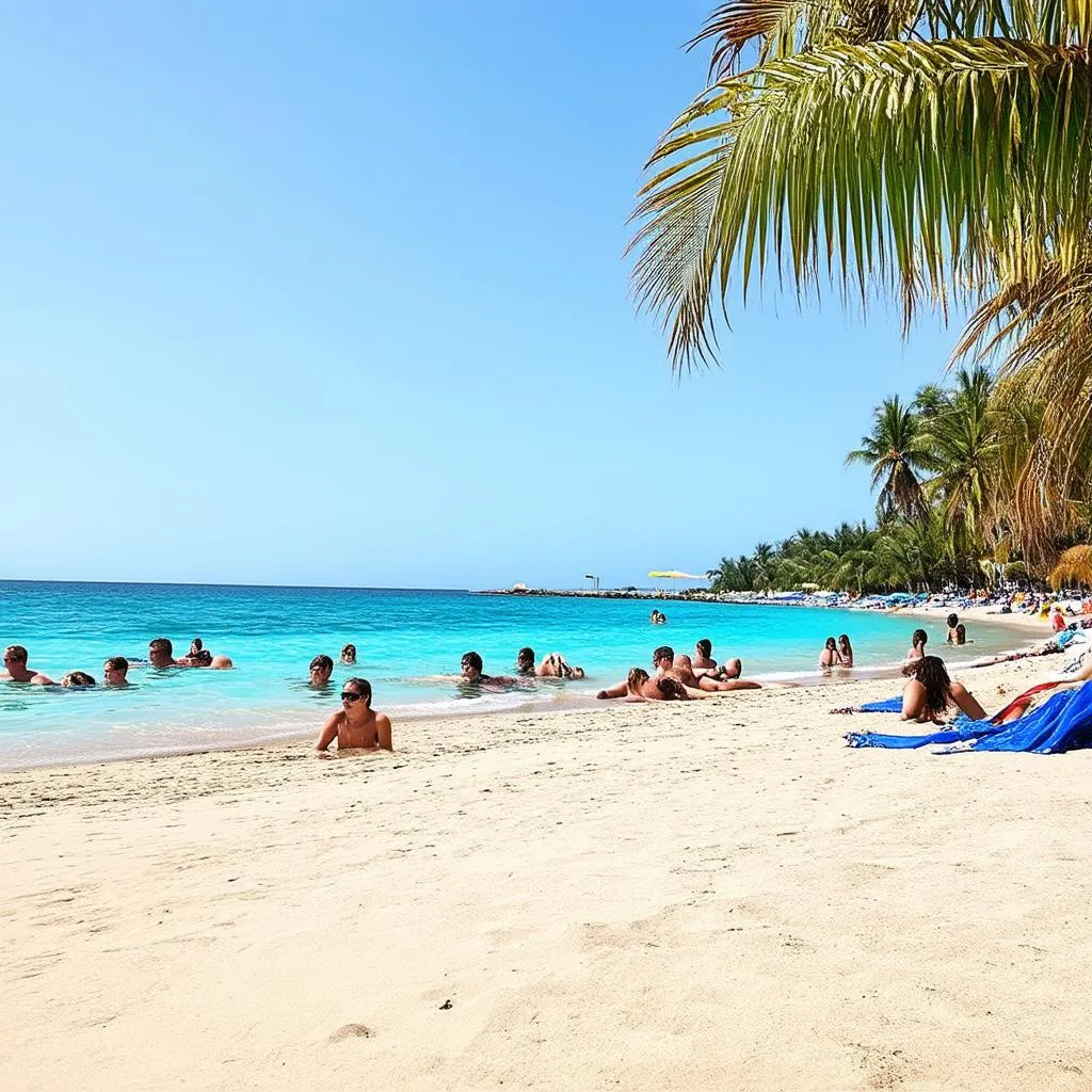 beach scene