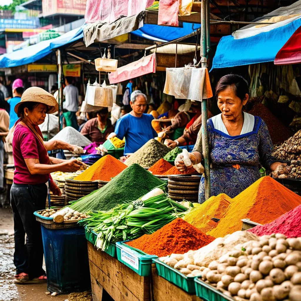 Local market in Myanmar