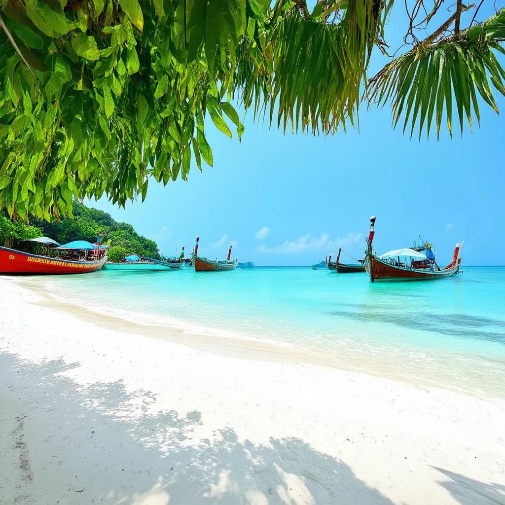 Tropical beach on Nam Du Island