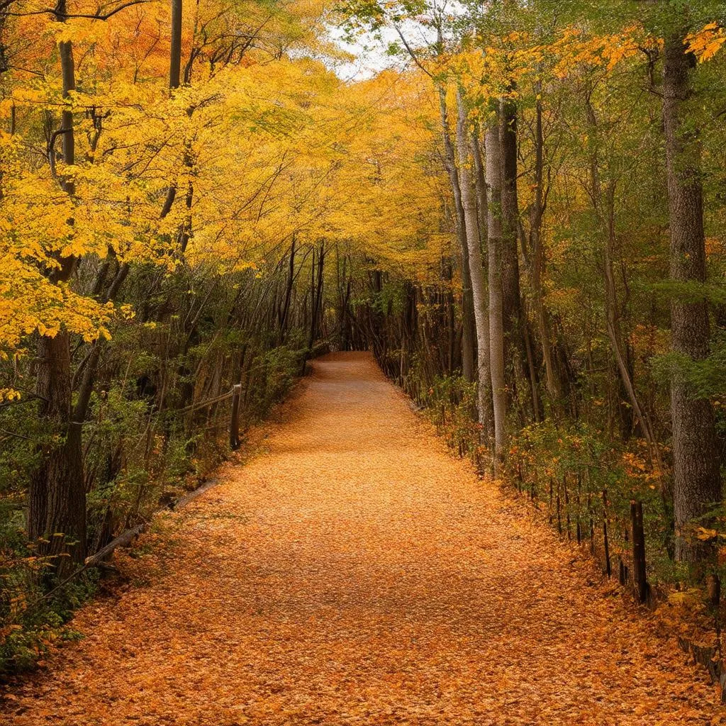 Nami Island in Autumn