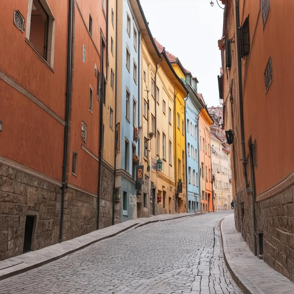 Narrow Street Budapest