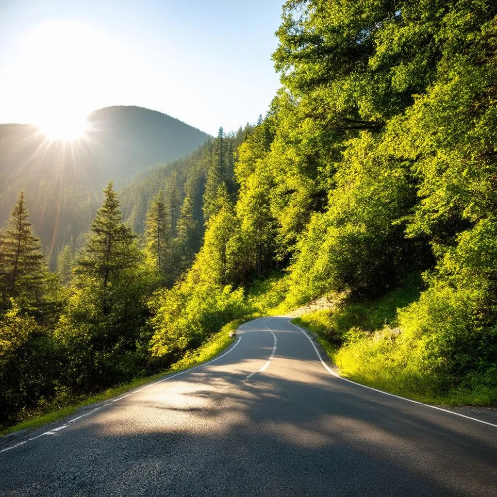 winding mountain road