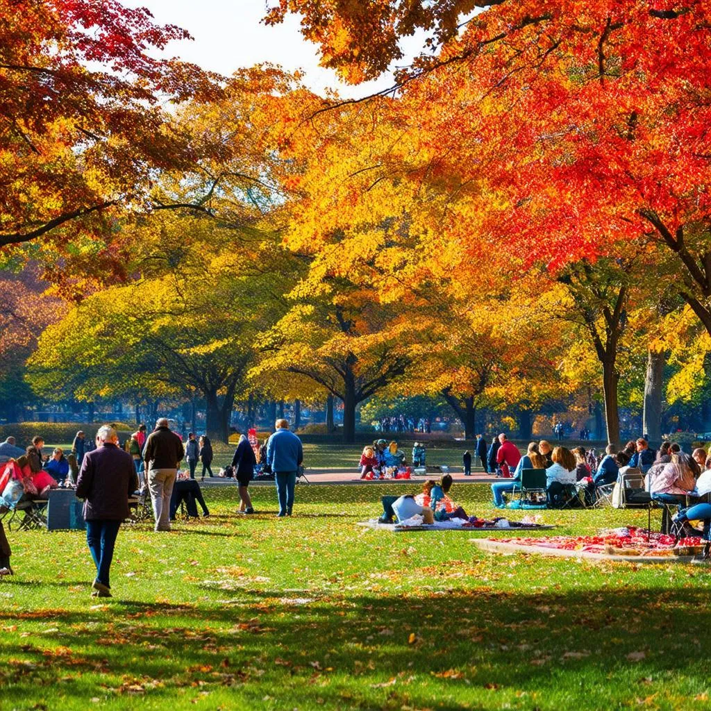 New York City Central Park in fall