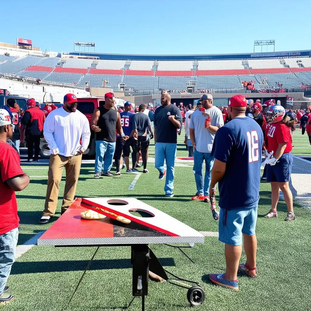 NFL Fans Tailgating