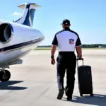 NFL Referee on Tarmac